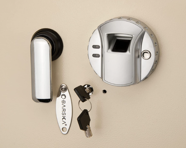 Barska Fingerprint Wall Safe AX12880 Locking Mechanism