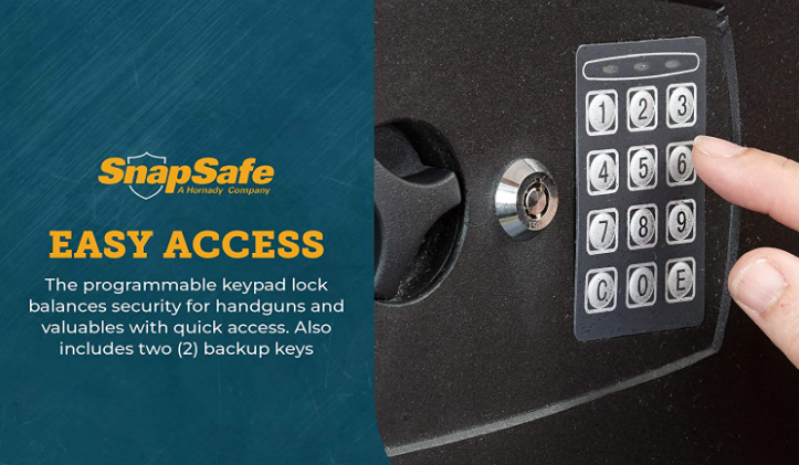 SnapSafe Wall Safe Electronic Lock