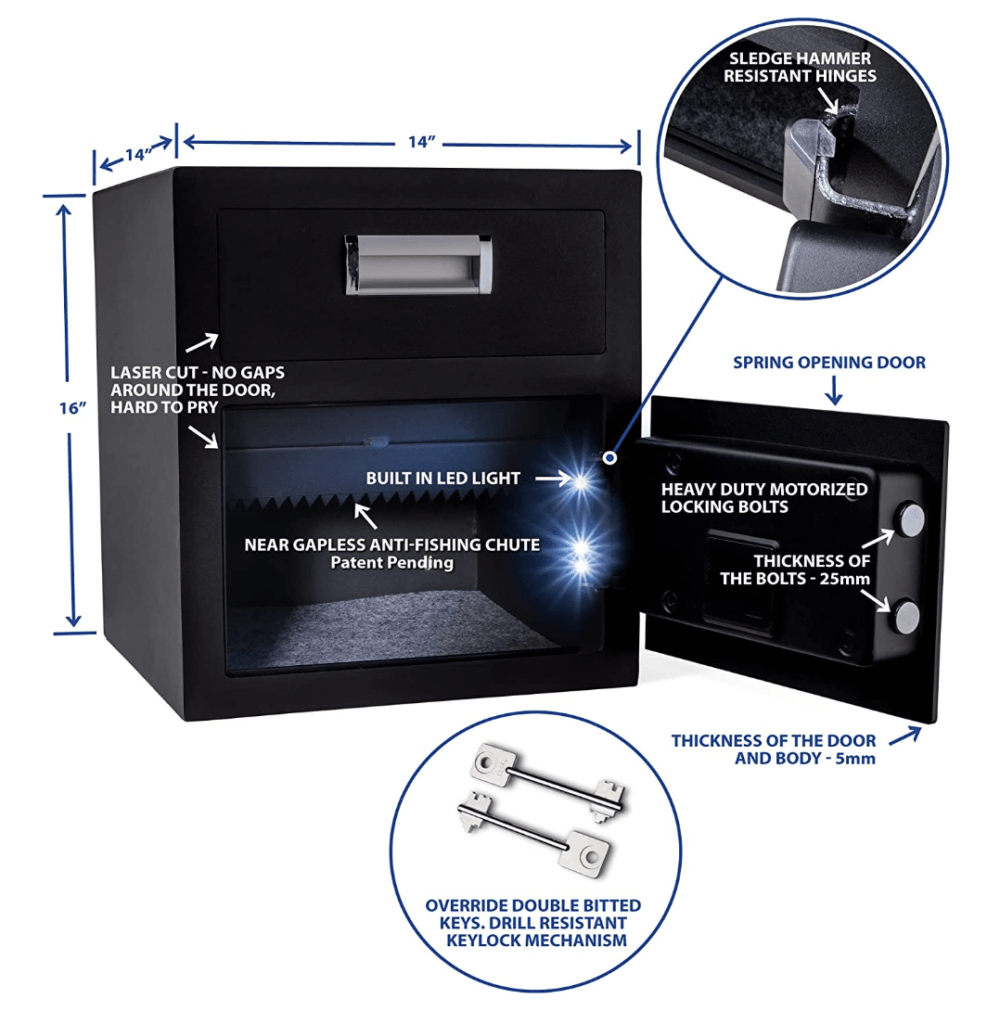 Viking Security VS-48DS Drop Safe Interior