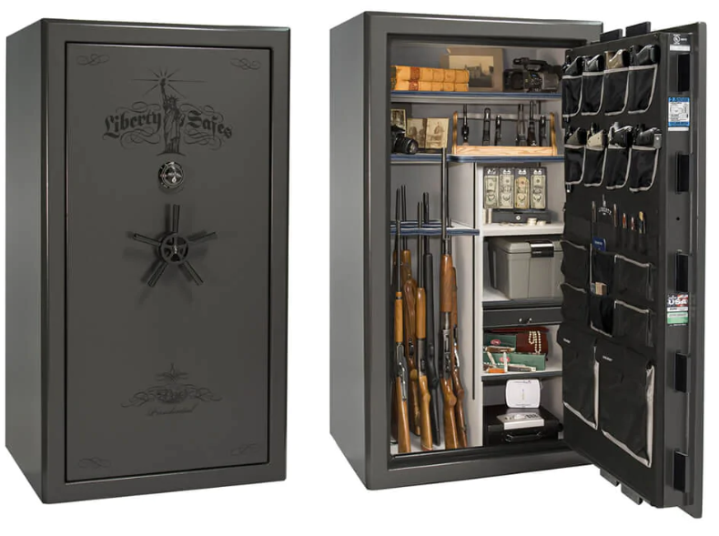 Liberty Presidential 40 Gun Safe Gray Gloss