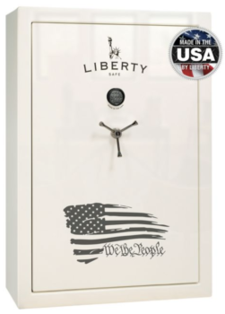 Liberty We the People 60 Gun Safe White