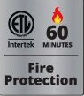 American Security AMSEC 60 Minute Fire Label