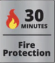 AMSEC TF 30 Minute Fire Label