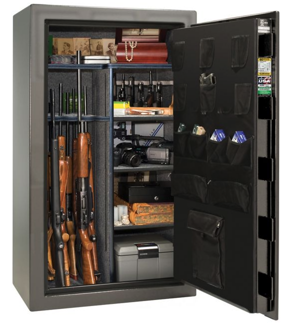 Liberty We the People 44 Gun Safe Gray Open View