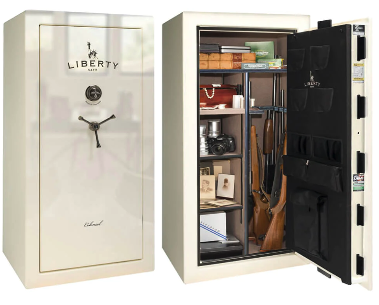 Liberty Colonial 23 Gun Safe White Gloss