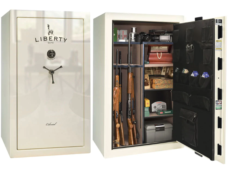 Liberty Colonial 30 Gun Safe White Gloss