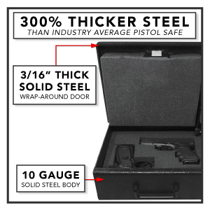 Stealth ShadowVault Handgun Safe Steel Thickness