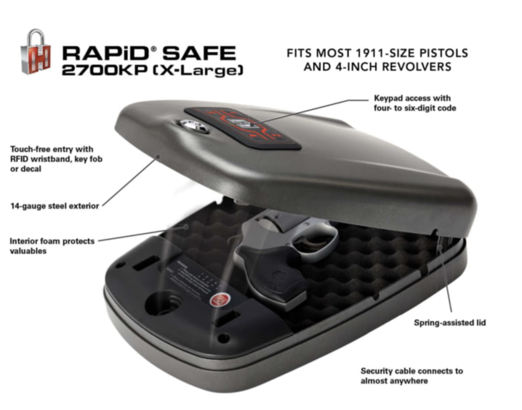 Hornady Rapid RFID Handgun Safe 2700KP Full Details