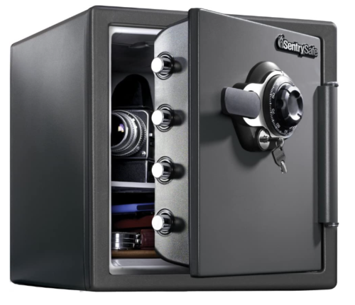 SentrySafe SFW123DSB Combination Home Safe