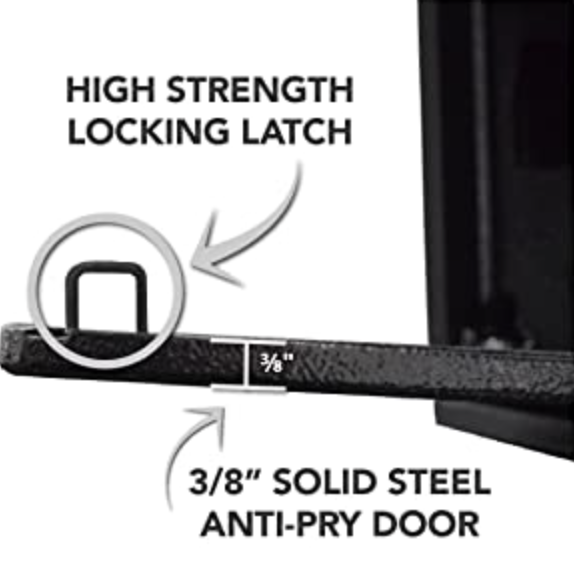 Stealth Biometric Handgun Hanger Safe Steel Door