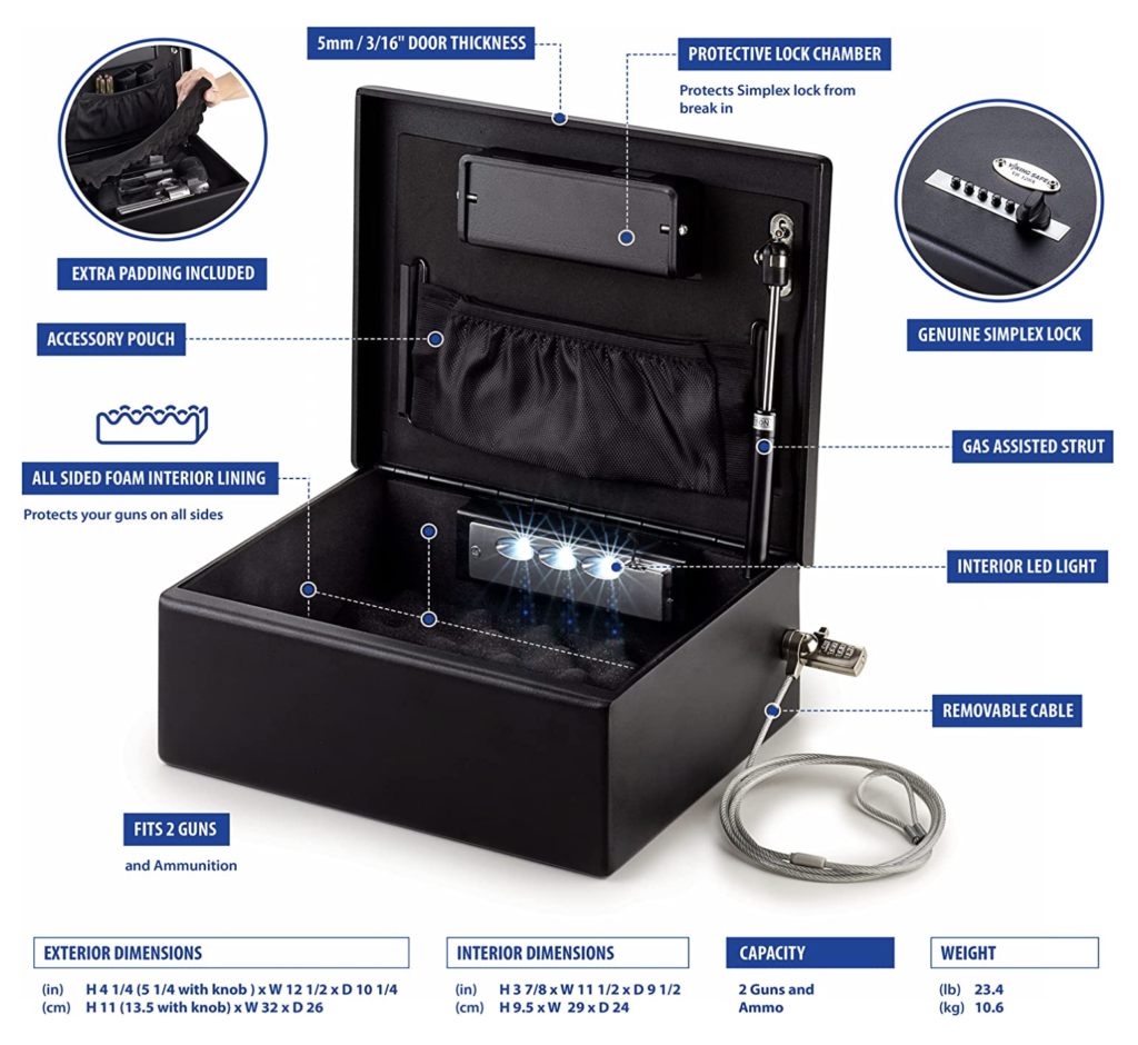 Viking VS-12LSX Handgun Safe Full Details