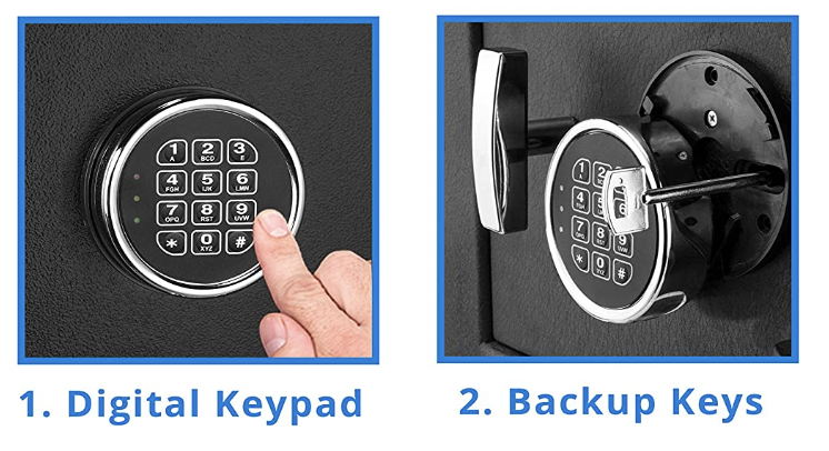 Templeton Standard Depository Safe T862 Lock and Key Override