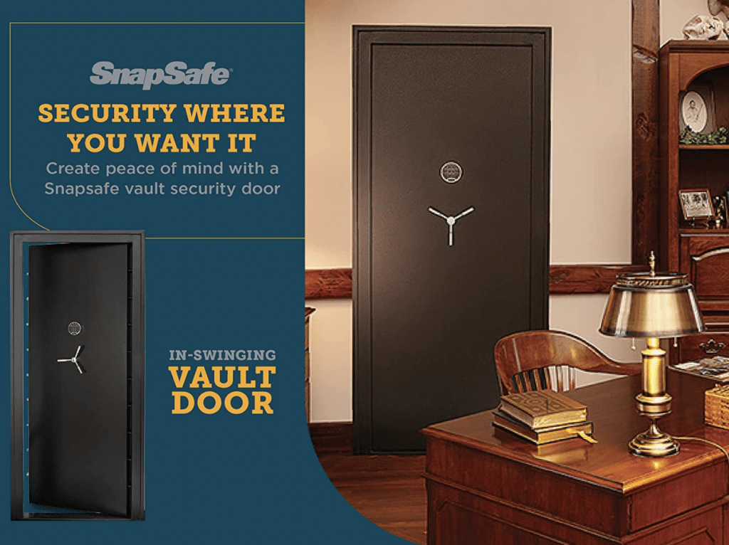 SnapSafe 75419 Outswing Vault Door Style and Function