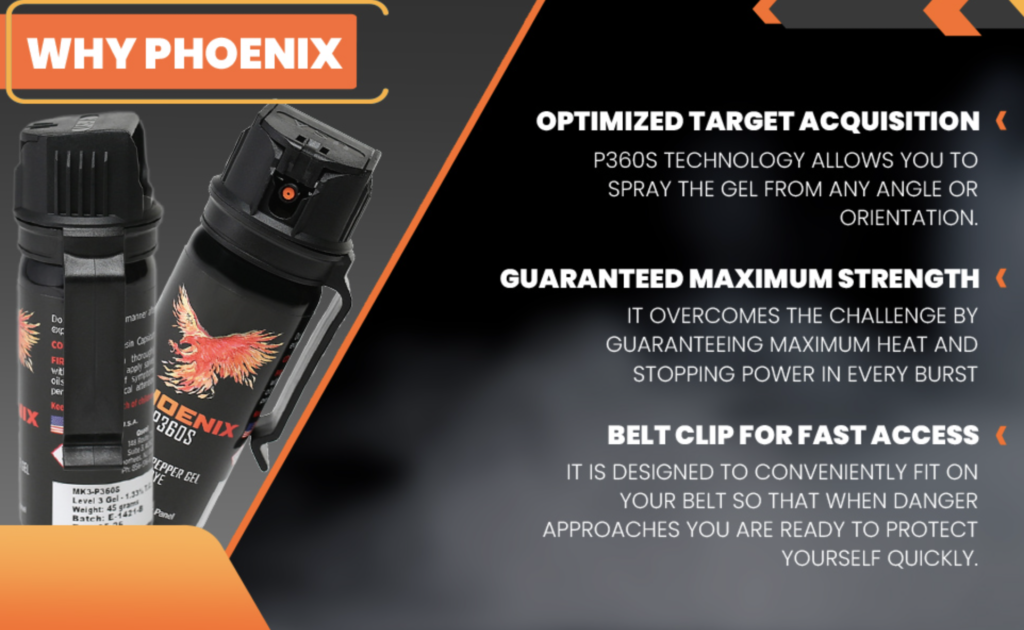 Phoenix P360S Pepper Gel Full Details