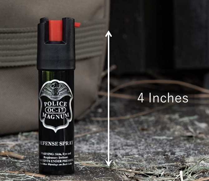 Police Magnum Compact Pepper Spray Size