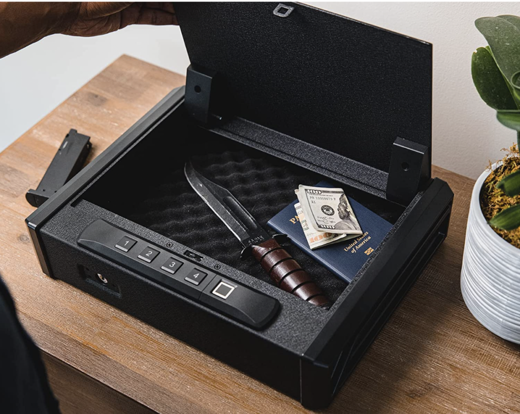 RPNB RP19001F-Biometric Auto-Open Handgun Safe Style and Function