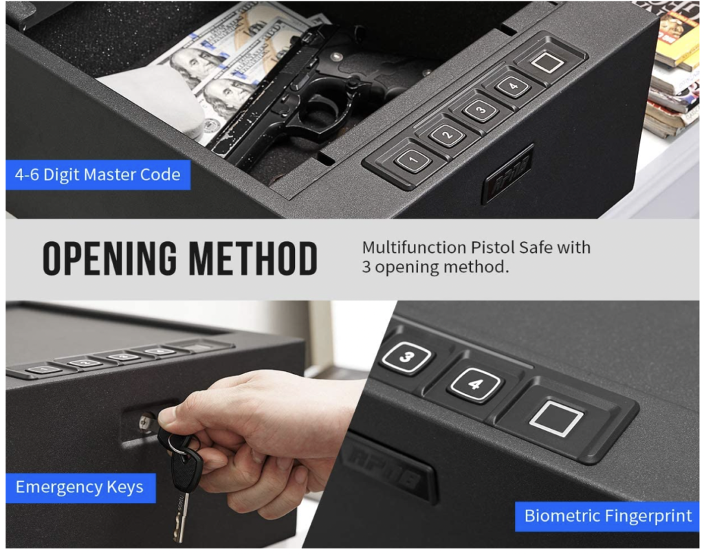 RPNB RP2004 4-Pistol Multi-Function Pistol Safe Entry Methods