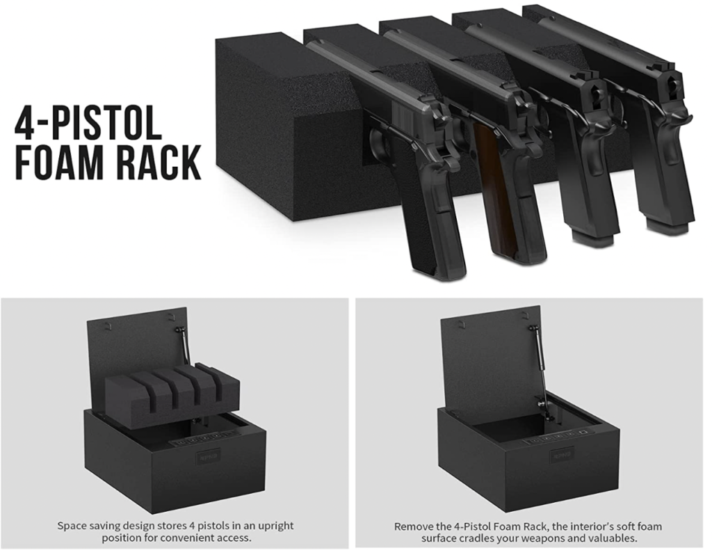 RPNB RP2004 4-Pistol Multi-Function Pistol Safe Style and Function