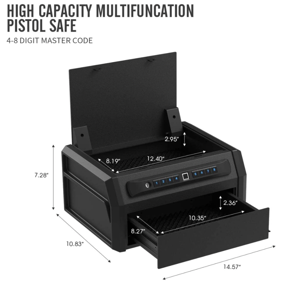 RPNB RP2004 High Capacity Multi-Function Pistol Safe Style and Function