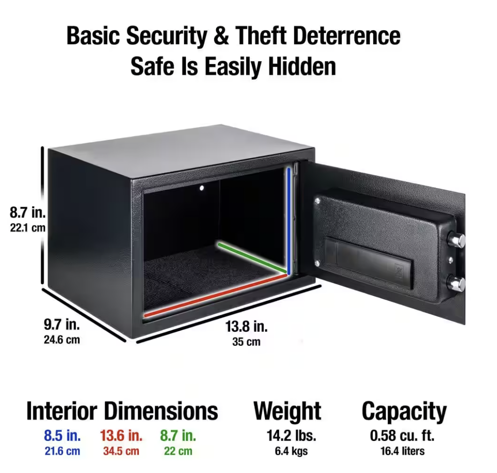 SentrySafe 0.58 cu ft Safe Box with Digital Lock Features