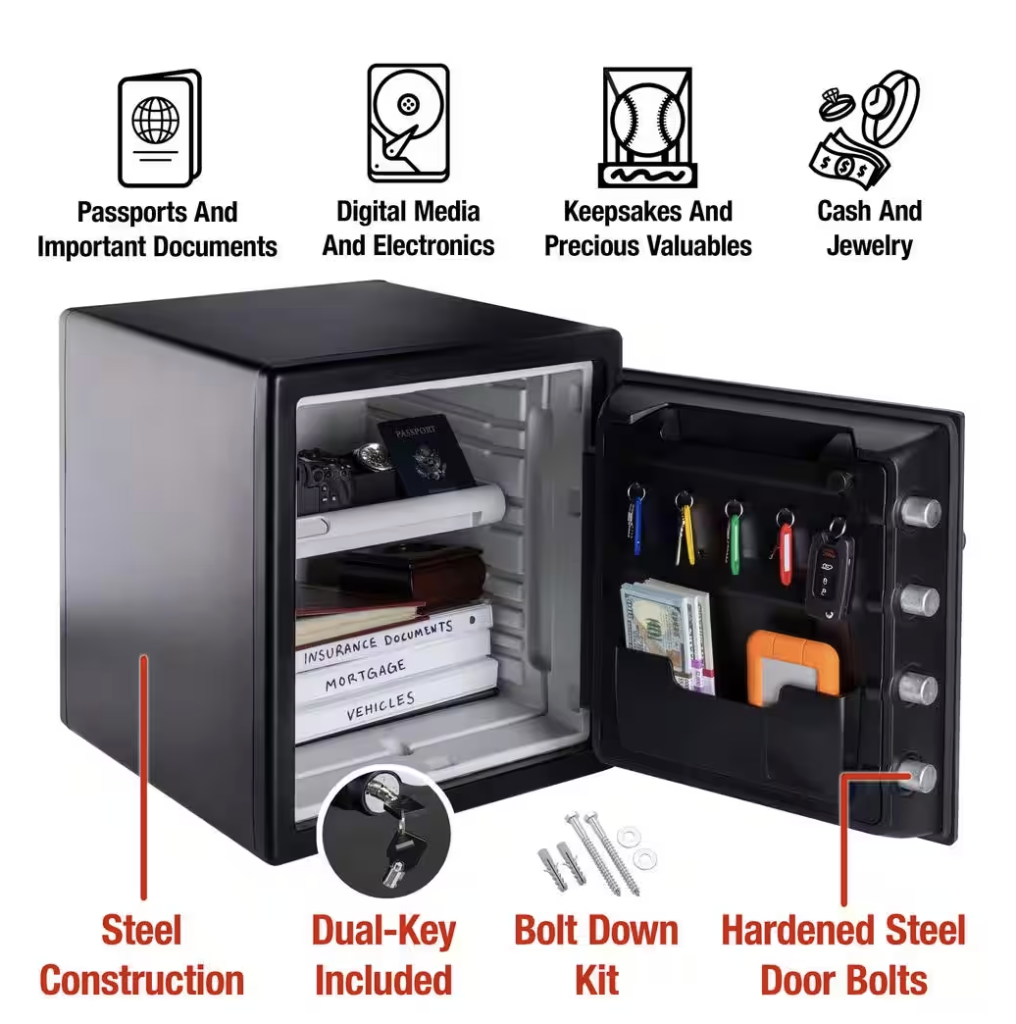 SentrySafe 1.2 cu ft Fireproof & Waterproof Safe with Digital Combination Lock Features