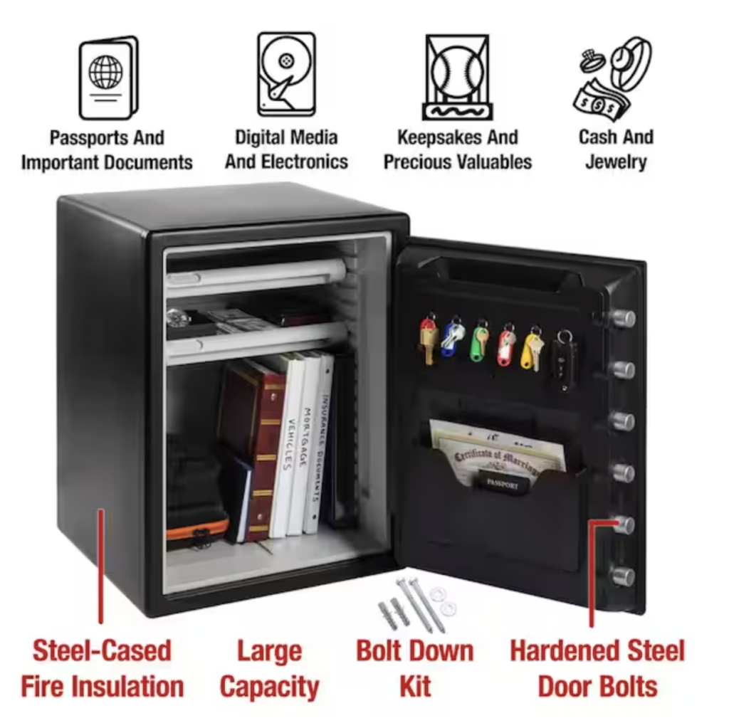 SentrySafe 2.0 cu ft Fireproof & Waterproof Safe with Digital Combination Lock Features