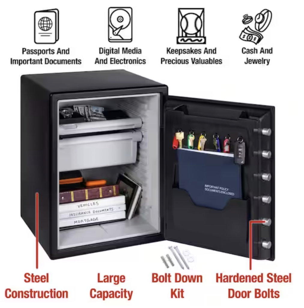 SentrySafe 2.0 cu ft Fireproof & Waterproof Safe with Touchscreen Combination Lock Features