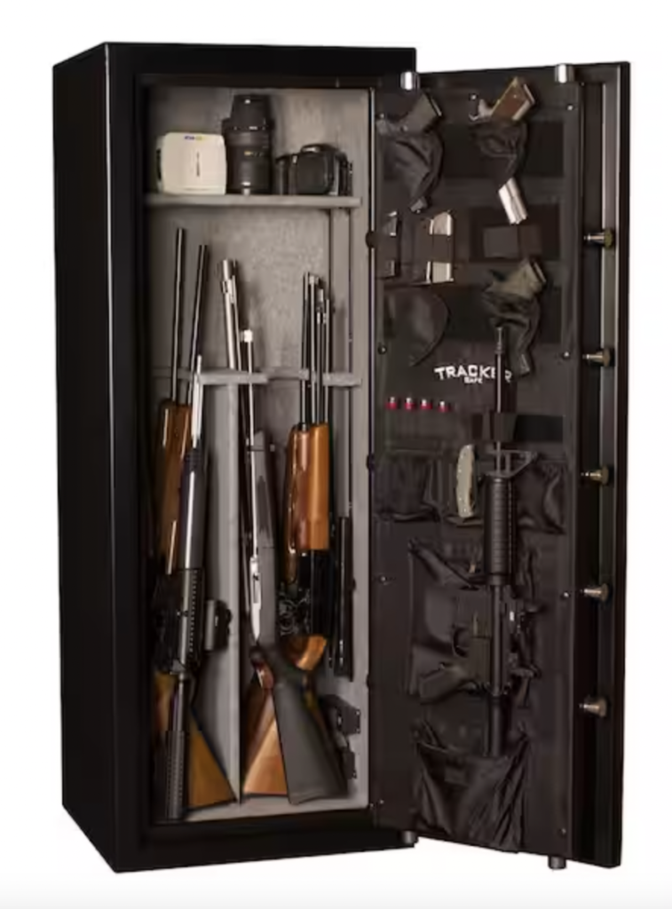 Tracker M12 12-Gun Fire-Resistant Combination Lock Gun Safe Interior