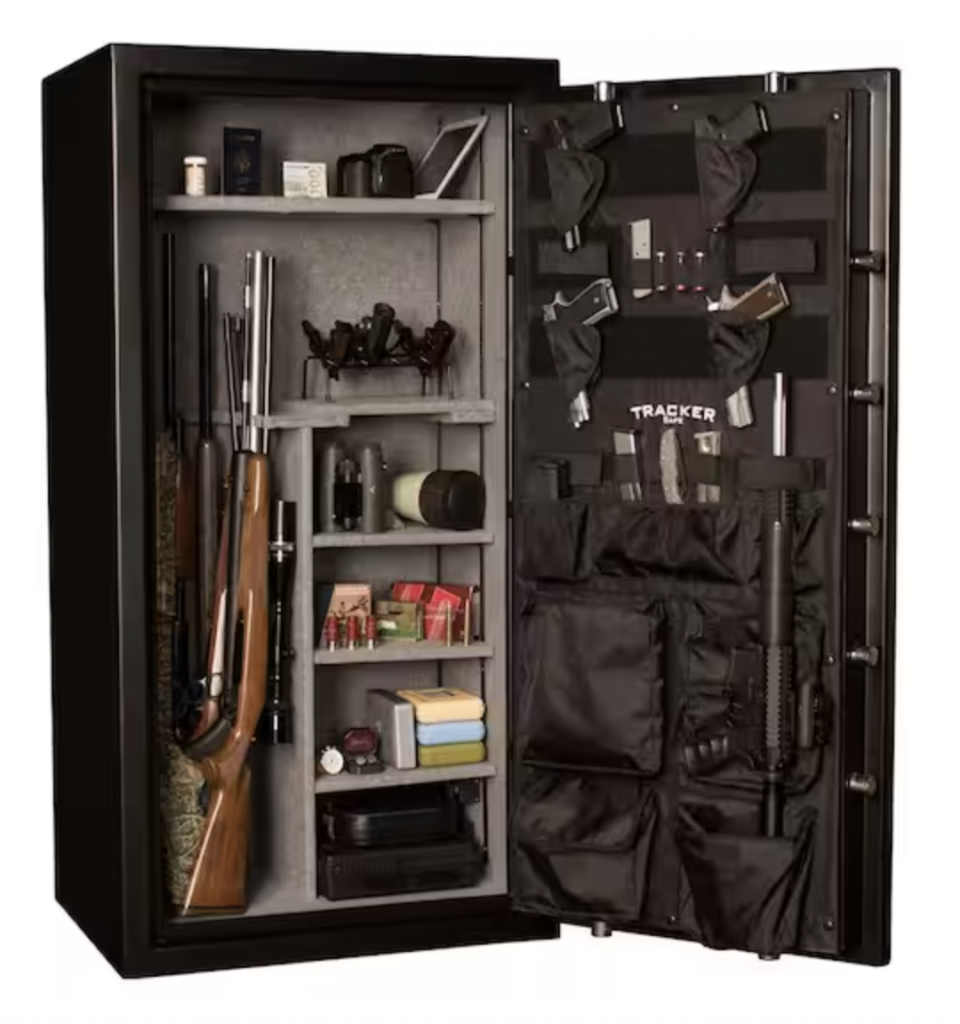 Tracker M22 24-Gun Fire-Resistant Electronic Lock Gun Safe Interior