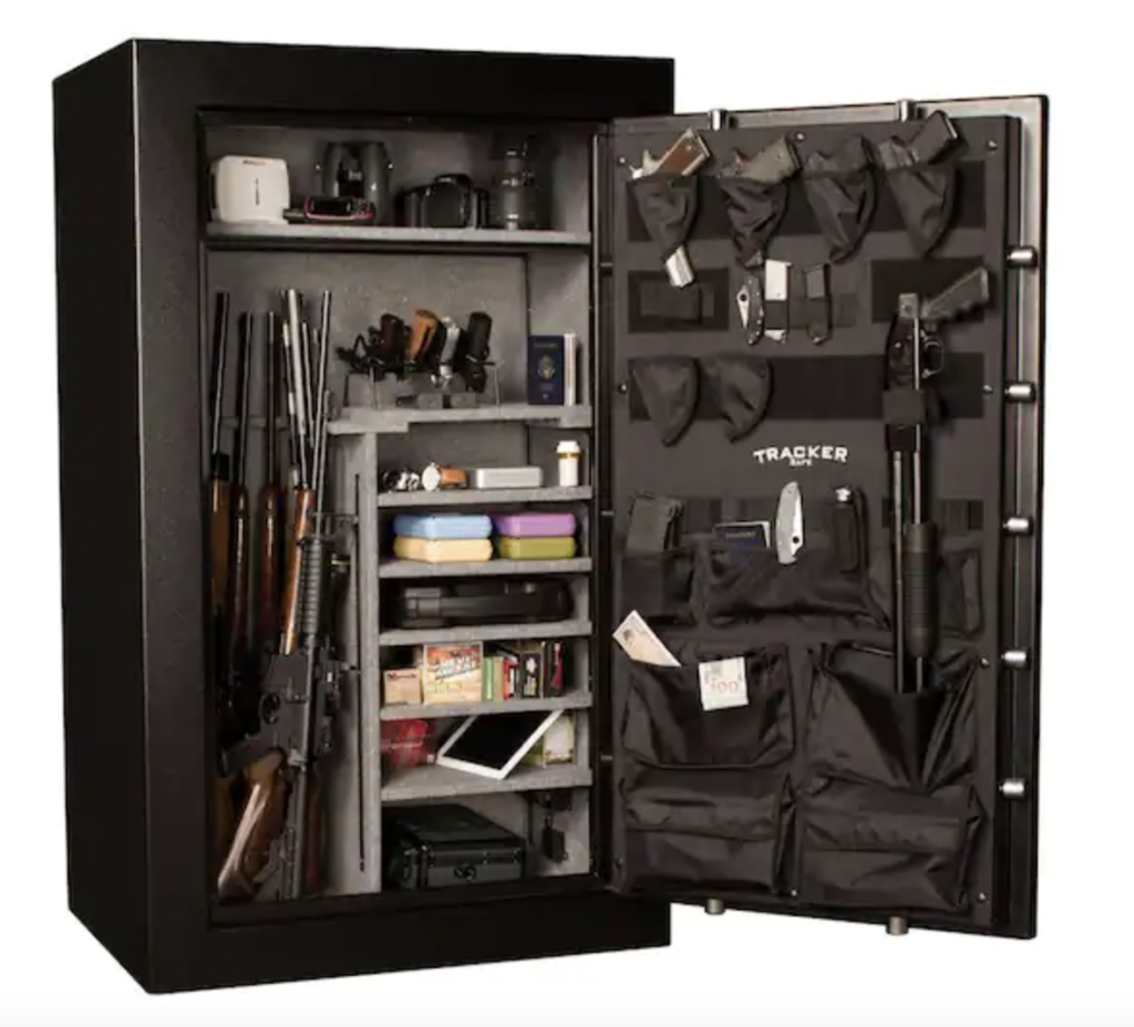 Tracker M32 34-Gun Fire-Resistant Combination Lock Gun Safe Interior