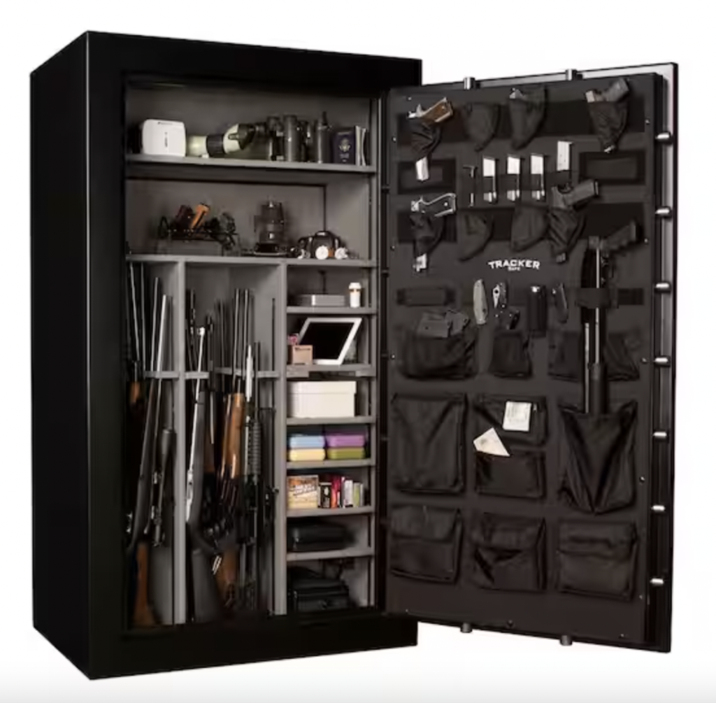 Tracker M45 45-Gun Fire-Resistant Electronic Lock Gun Safe Interior