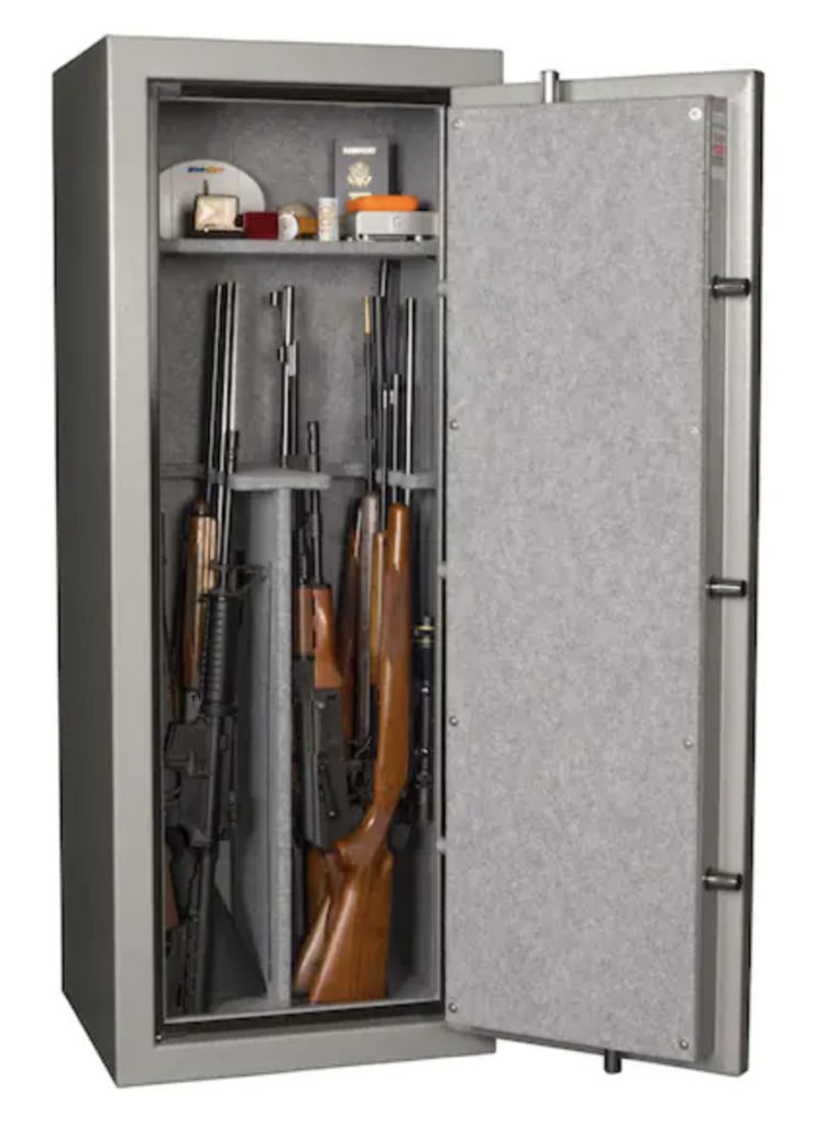 Tracker TS14 14-Gun Fire-Resistant Electronic Lock Gun Safe Interior