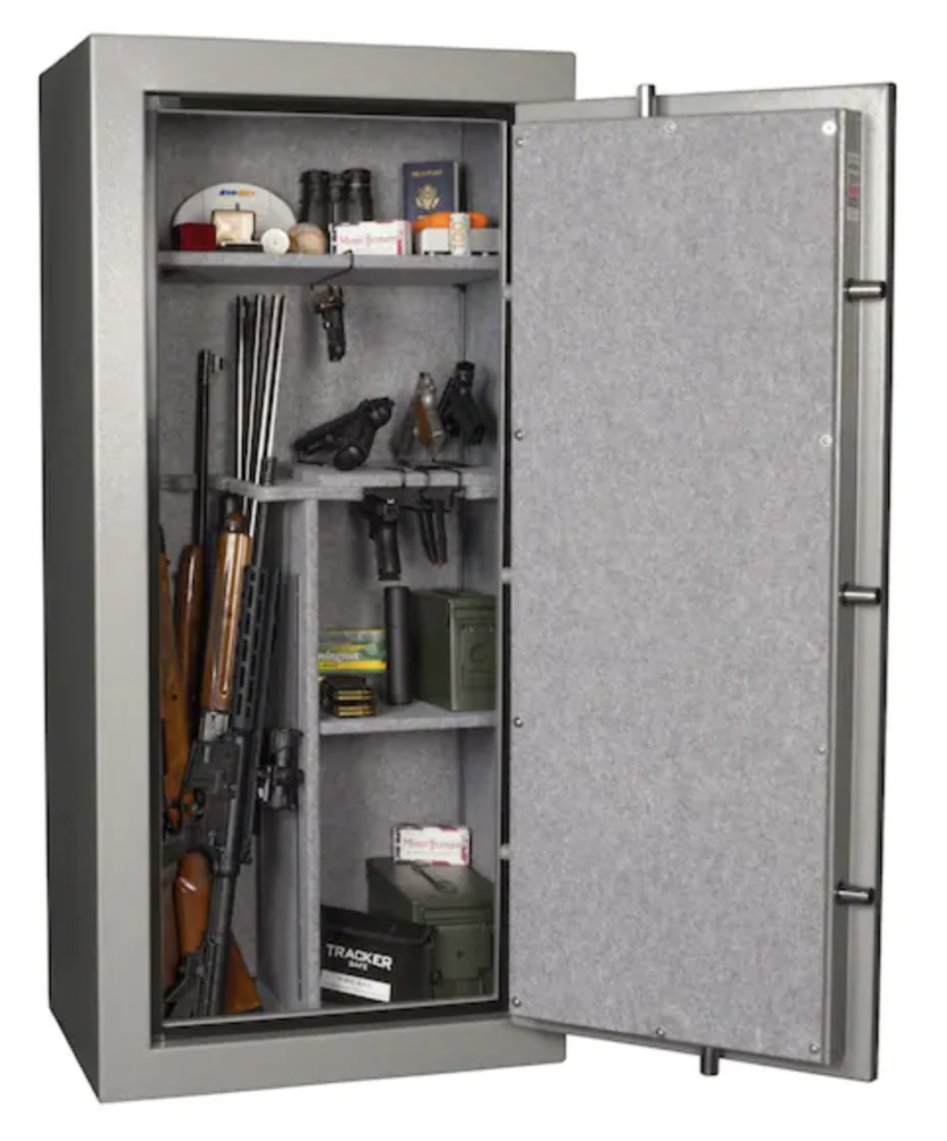 Tracker TS22 22-Gun Fire-Resistant Electronic Lock Gun Safe Interior