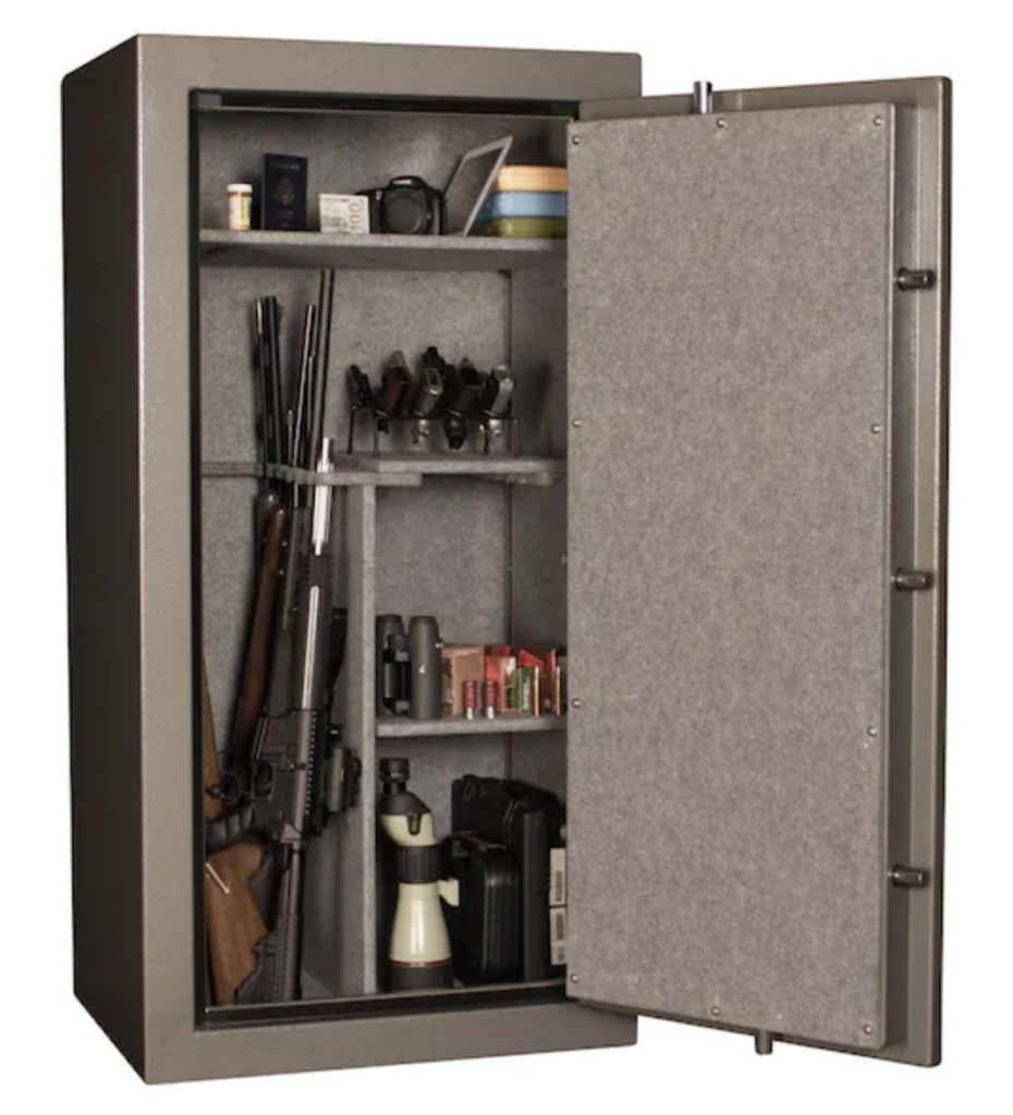 Tracker TS24 24-Gun Fire-Resistant Combination Lock Gun Safe Interior