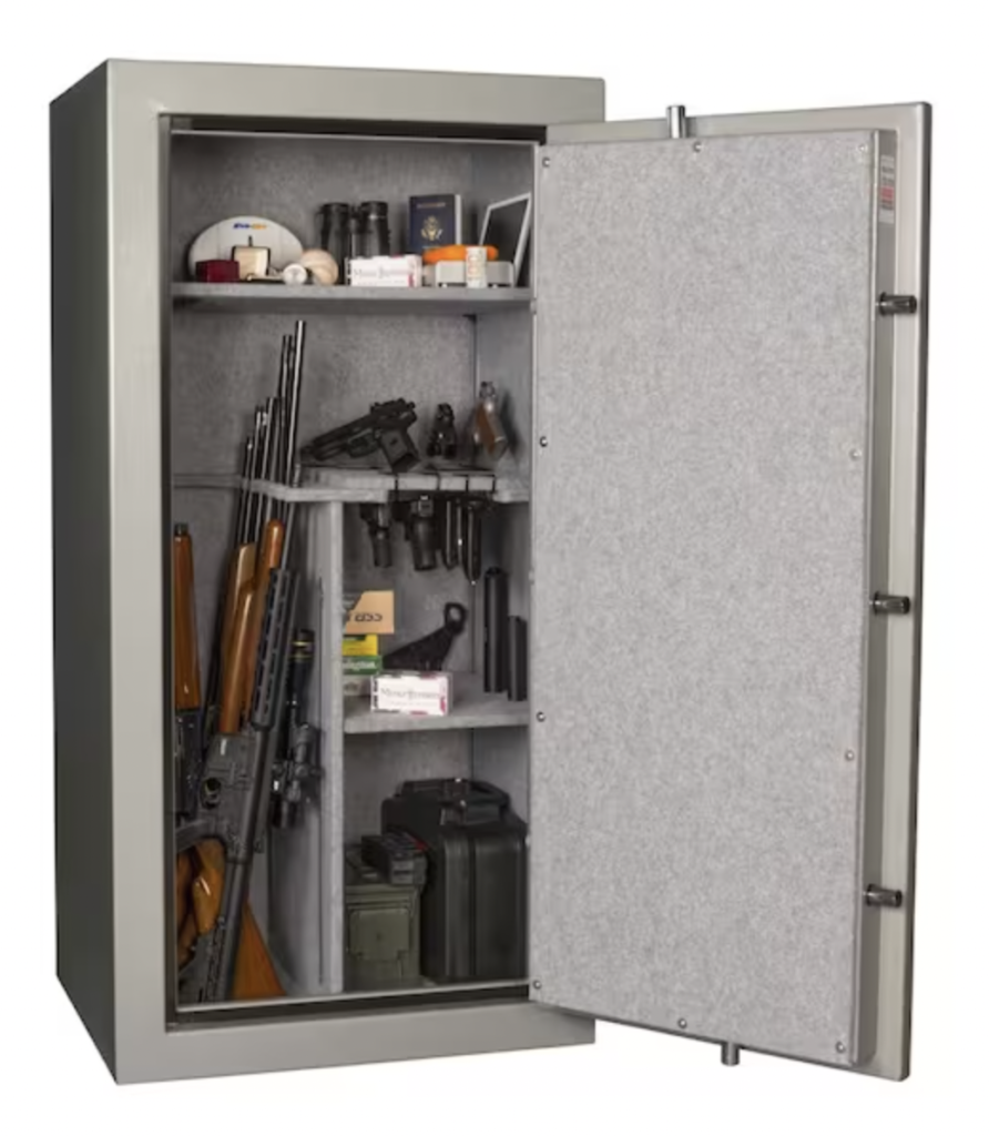 Tracker TS24 24-Gun Fire-Resistant Electronic Lock Gun Safe Interior