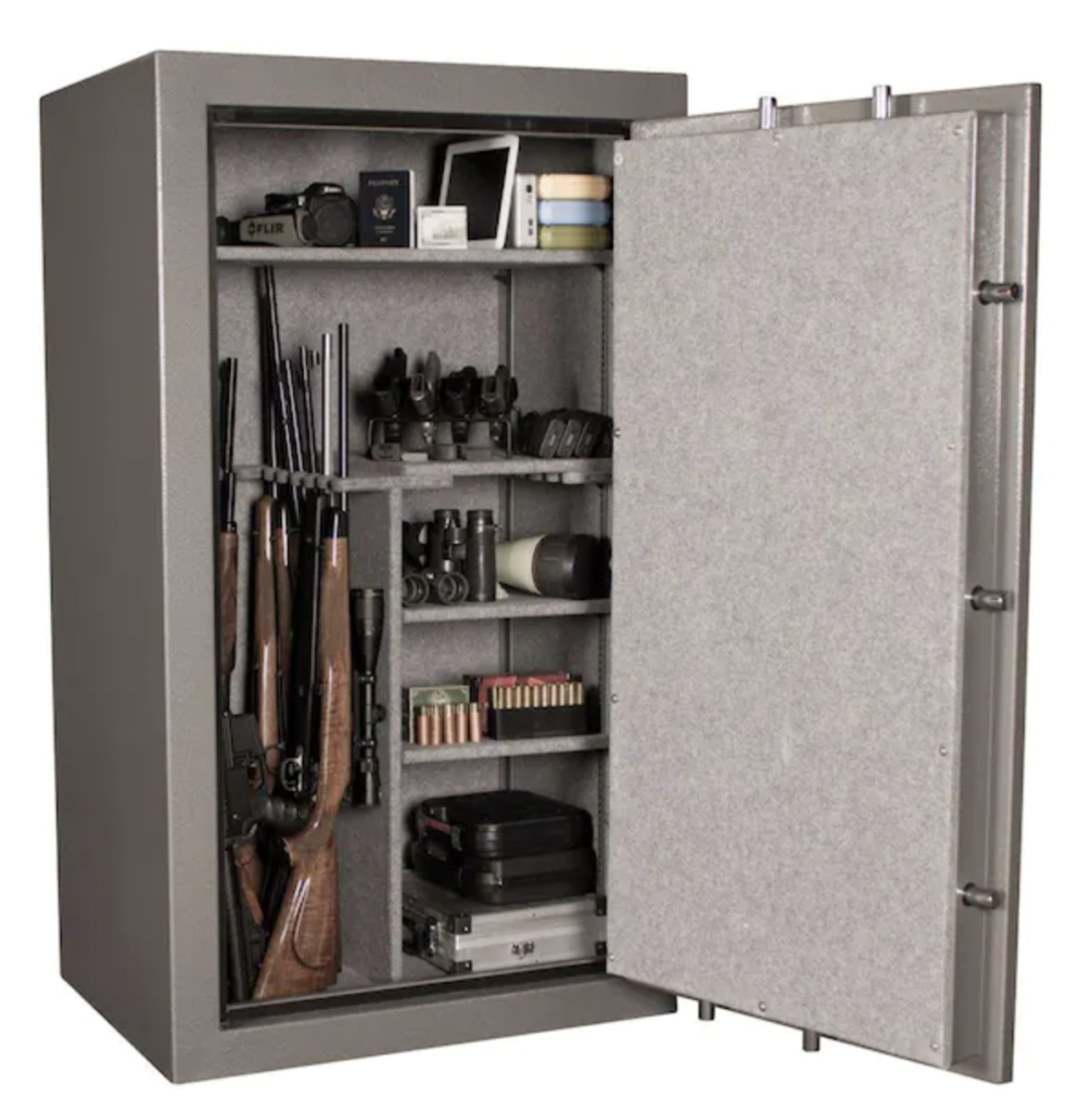 Tracker TS30 30-Gun Fire-Resistant Combination Lock Gun Safe Interior