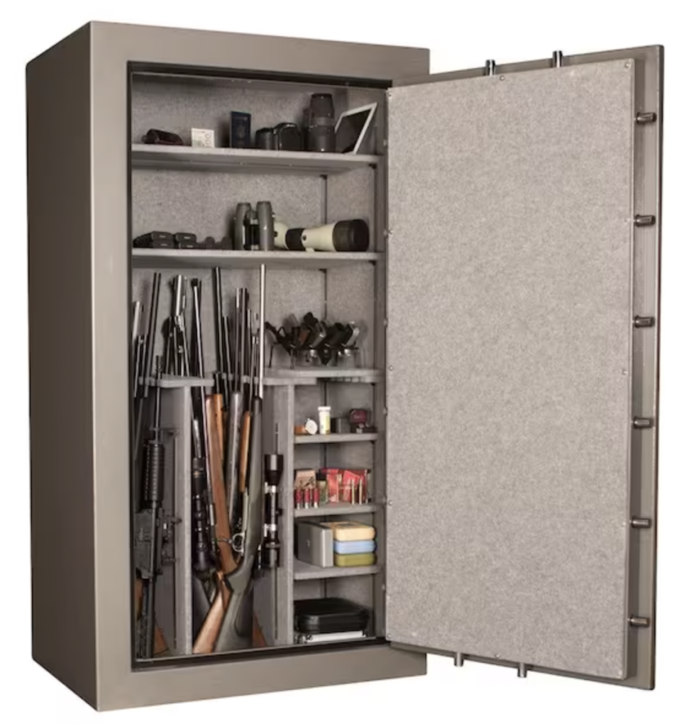 Tracker TS45 45-Gun Fire-Resistant Electronic Lock Gun Safe Interior