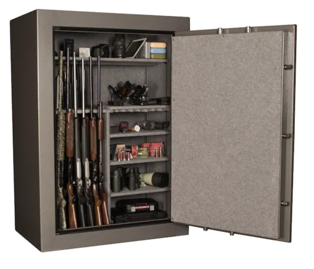 Tracker TS64 64-Gun Fire-Resistant Combination Lock Gun Safe Interior