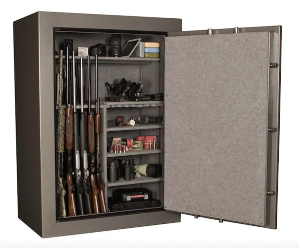 Tracker TS64 64-Gun Fire-Resistant Electronic Lock Gun Safe Interior