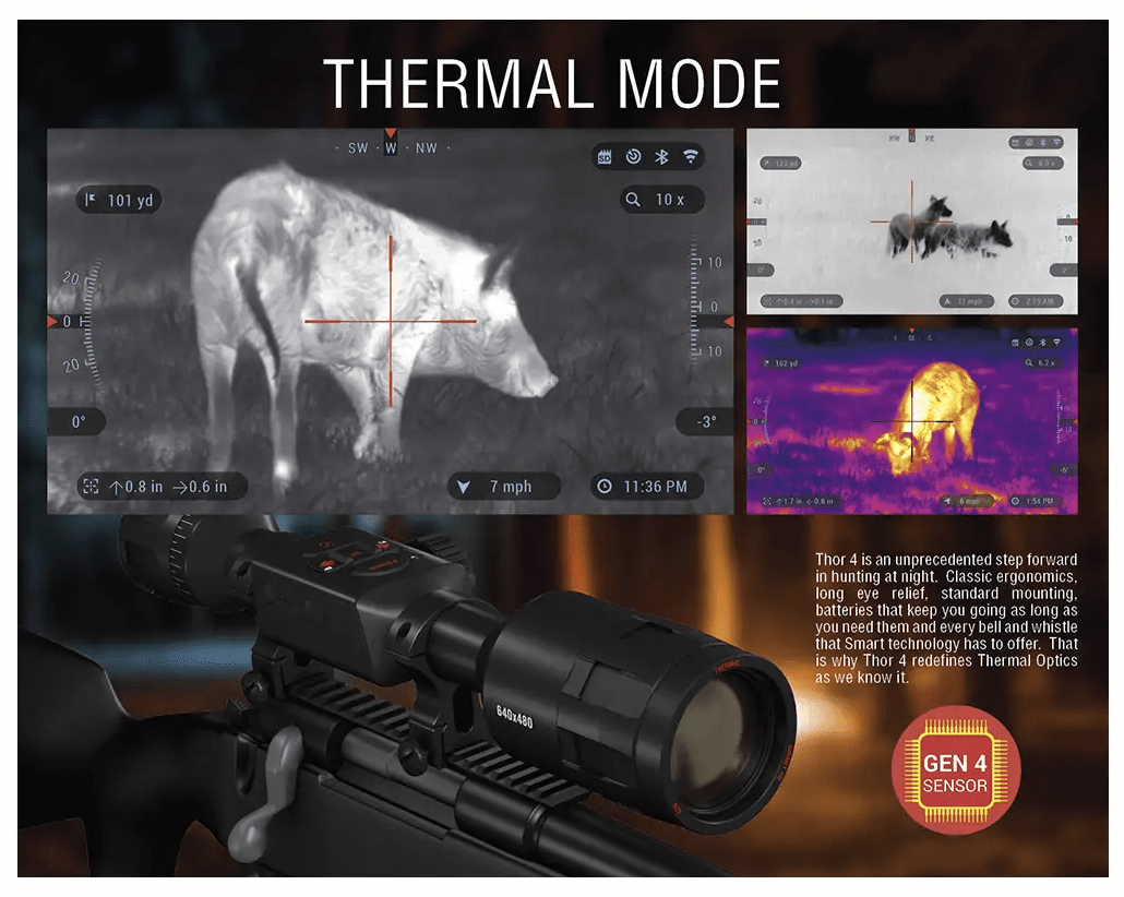 ATN THOR 4 Thermal Scope Thermal Mode