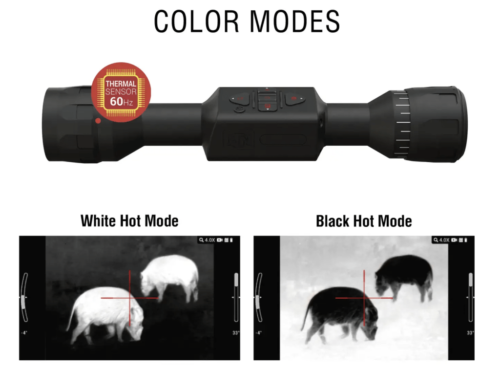 ATN THOR LT Thermal Scope Color Modes