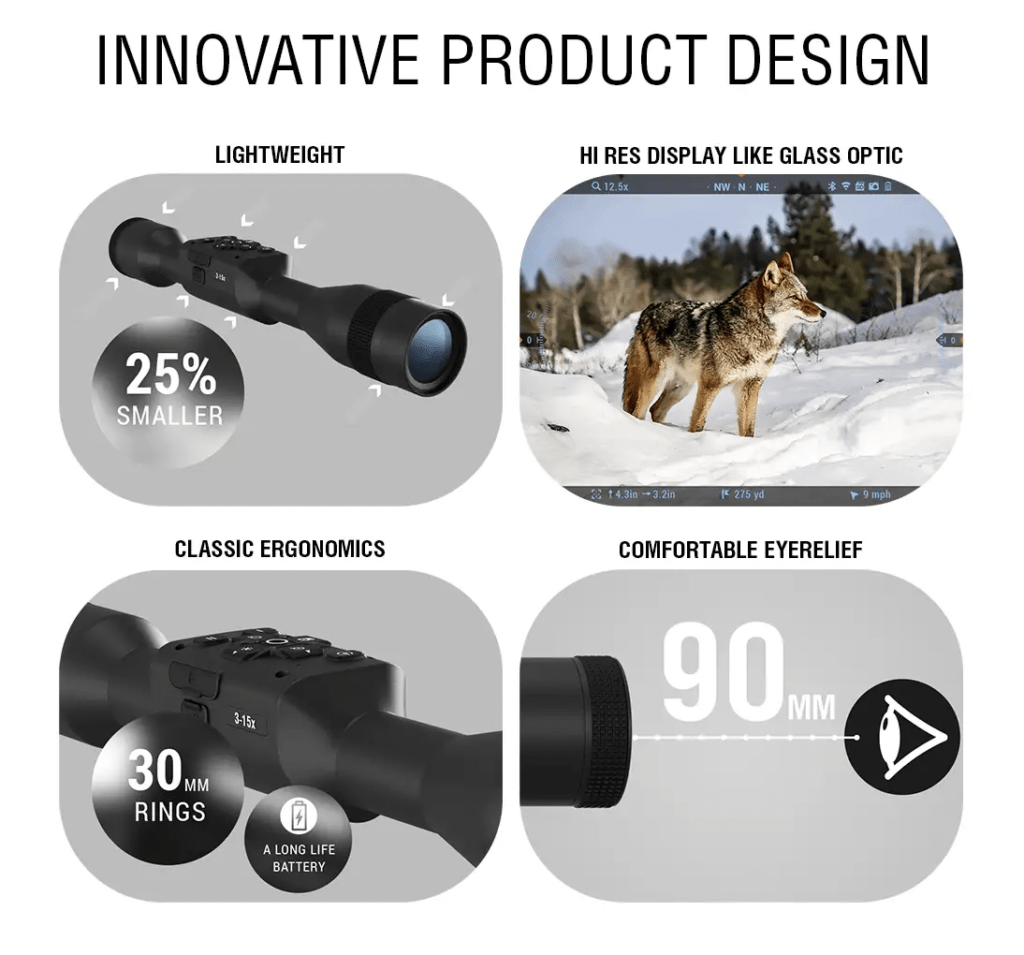 ATN X-SIGHT 5 3-15X Rifle Scope Features