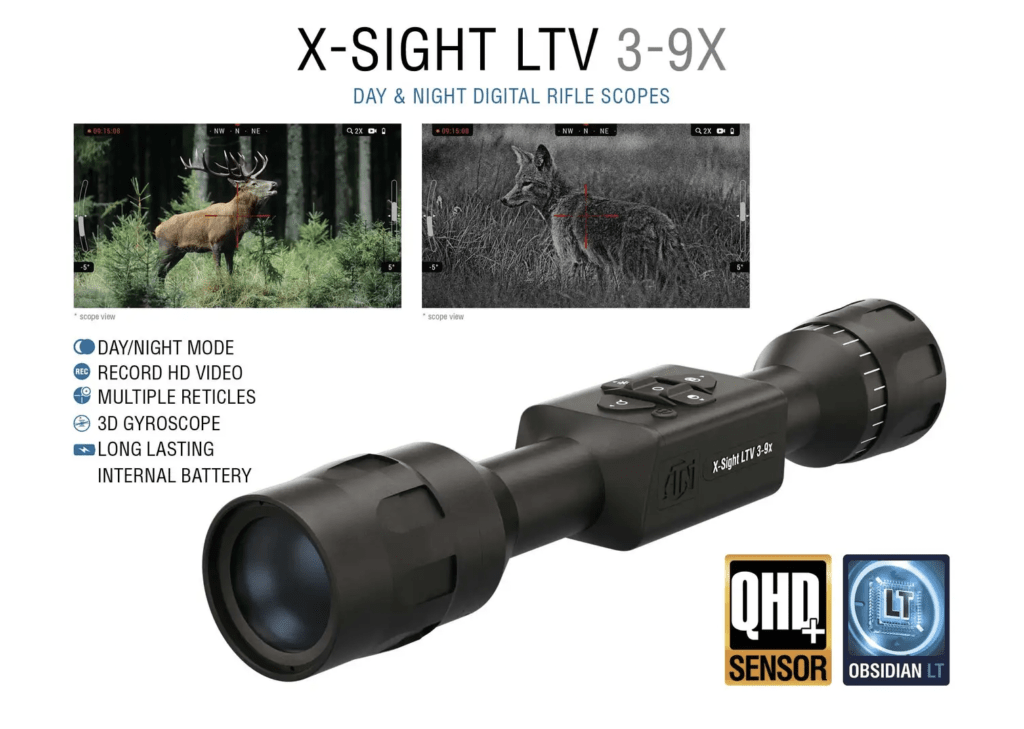 ATN X-SIGHT LTV 3-9X Rifle Scope Magnification