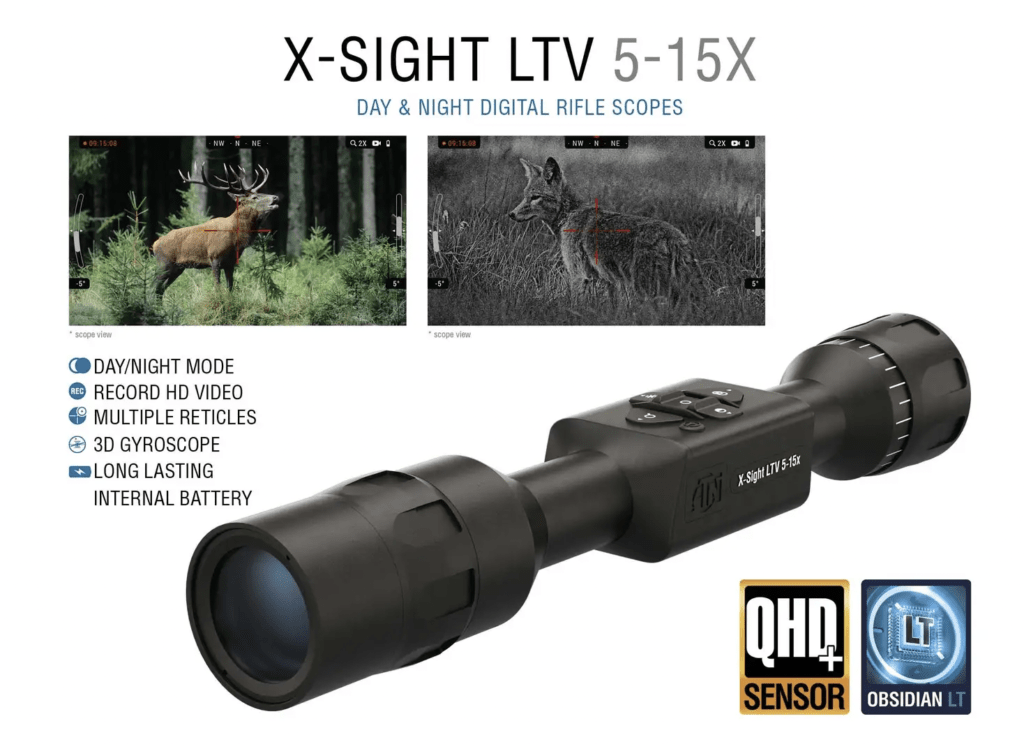 ATN X-SIGHT LTV 5-15X Rifle Scope Magnification