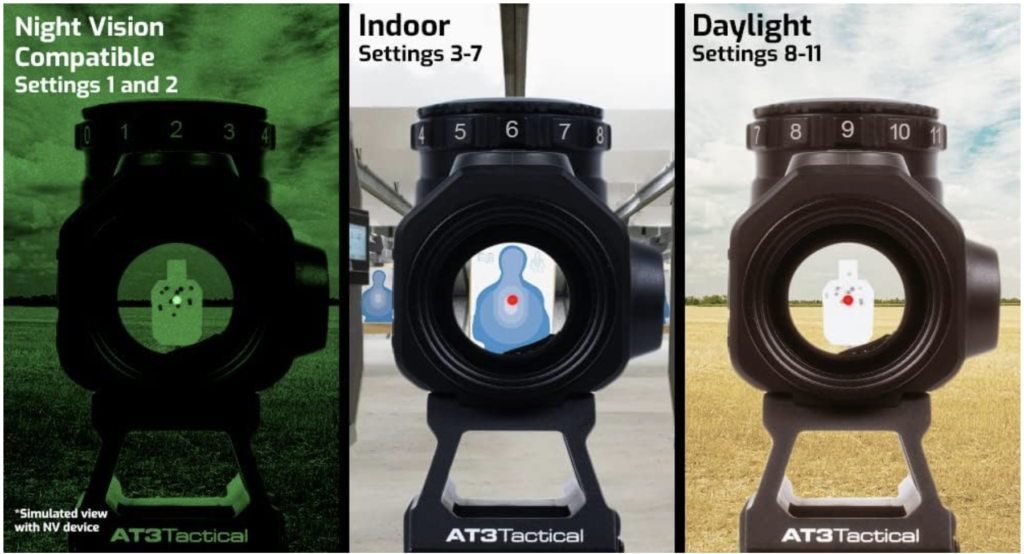 Aimpoint AT3 Tactical Alpha 2 MOA Red Dot Sight Capabilities