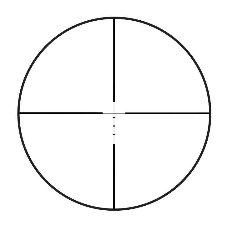 Burris Droptine 3-9x40mm Rifle Scope Reticle