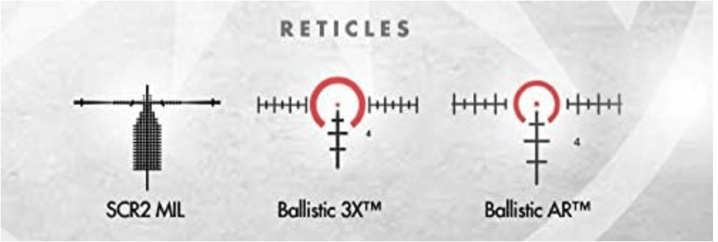 Burris RT-25 5-25x56mm Long Range Rifle Scope Reticles