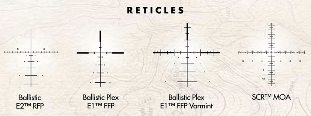 Burris Veracity 3-15x50mm Rifle Scope Reticles