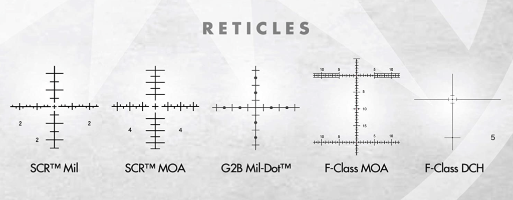 Burris XTR II 3-15x50mm Scope Reticle Options