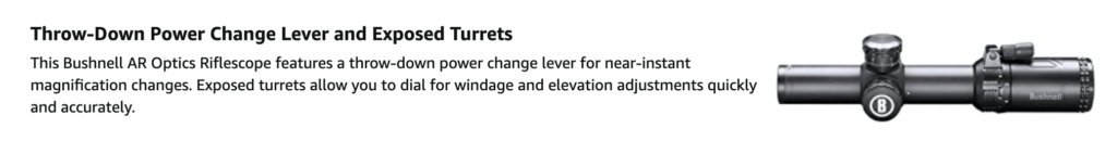 Bushnell AR Optics 3-9x40 Rifle Scope Capabilities